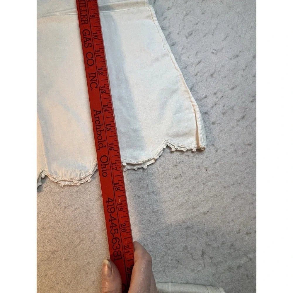 Vintage Baby 6 Months Day Gown‎ And Cotton Shift With Hand Embroidery 2Pc